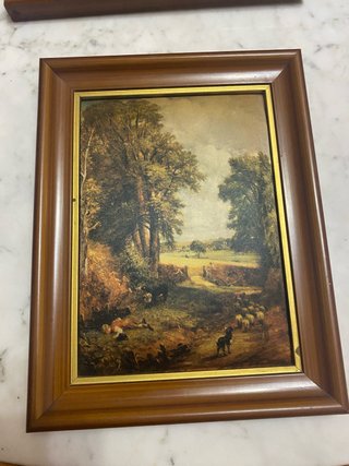Cuadro de paisaje en tela.