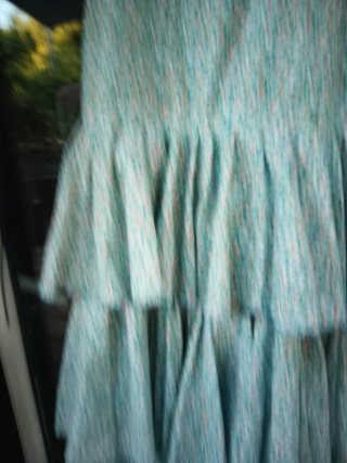 Vestido de flamenca con volantes de florecitas