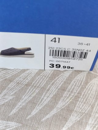 Sandalias Comfeet Azul Talla 41 Nuevas