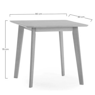 Mesa Comedor Pomago 80x80 Roble