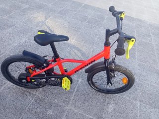 Bicicleta infantil 16 pulgadas roja