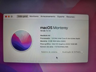 Macbook Air A1466 EMC 3178 8Gb 13" i5 1.8 Ghz 2017