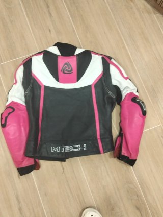 Mono de cuero para moto MTech (2 piezas)