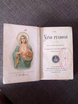 Devocionario antiguo libro de oraciones cristiano