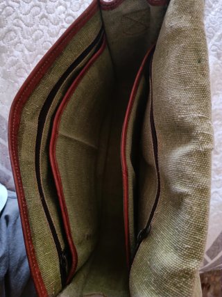 Bolso vintage de cuero marrón