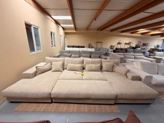SOFA MODULAR EN FORMA DE U BEIGE