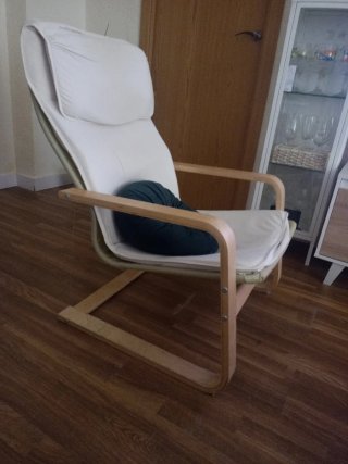 Hamaca de tela y madera