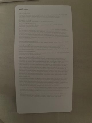Caja Original iPhone X 64 GB + Documentación