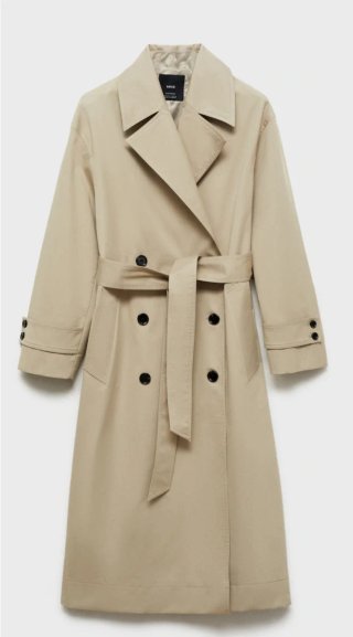 Gabardina larga de diseño oversize MNG