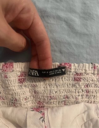Crop top Zara floreale