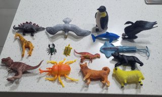 36 Animali in plastica per bambini