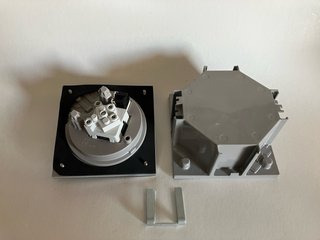 Caja protección/mecanismos+ Cubeta caja de suelo