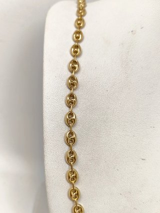 ORO NUEVO 18KT Cadena eslabón calabrote medio 60cm