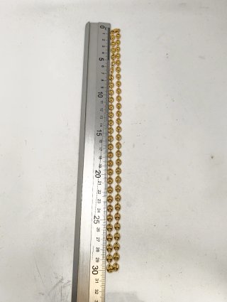 ORO NUEVO 18KT Cadena eslabón calabrote medio 60cm