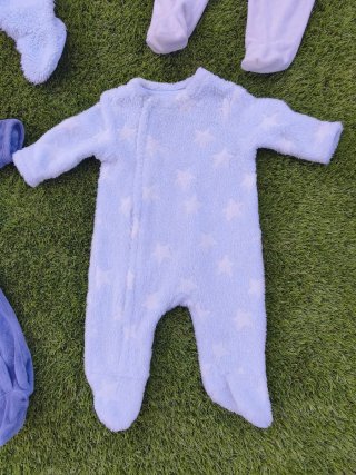 Lote 10 pijamas bebé 0-3 meses