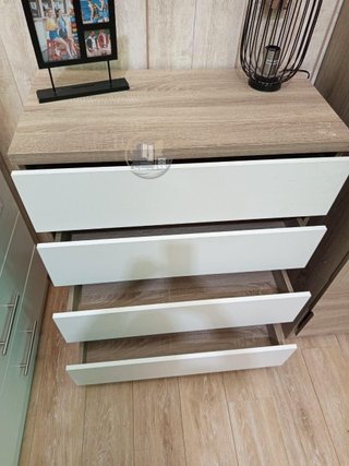 Cómoda de Madera 4 Cajones (Nueva)