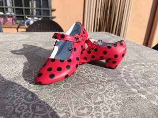 Zapatos Flamenca Lunares Tacón