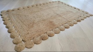 Alfombra Yute Natural Estilo Boho-Nórdico