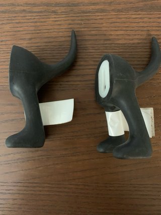 Colgador rabo perro Ikea negro