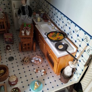 Casita de muñecas completa
