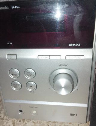 Minicadena Panasonic Compacta CD MP3 Plata/Marrón