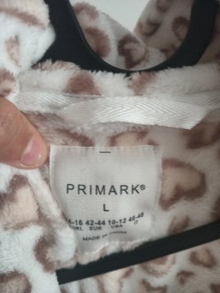 Albornoz suave estampado corazones talla única