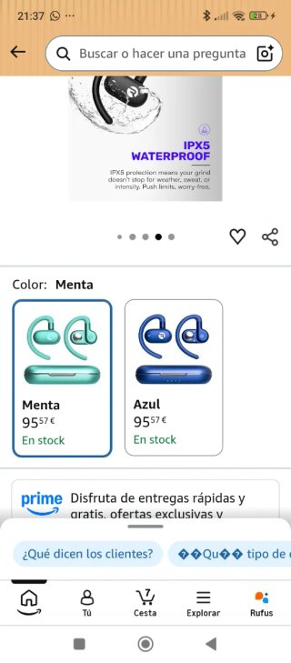 Raycon Auriculares Bluetooth Verdes
