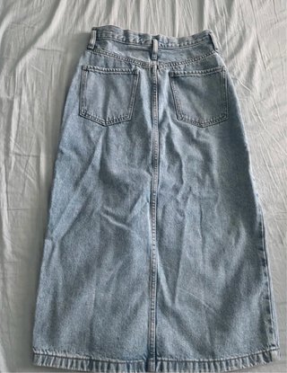 Gonna lunga in denim Mango