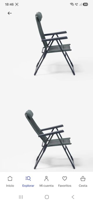Silla Camping Decathlon Plegable