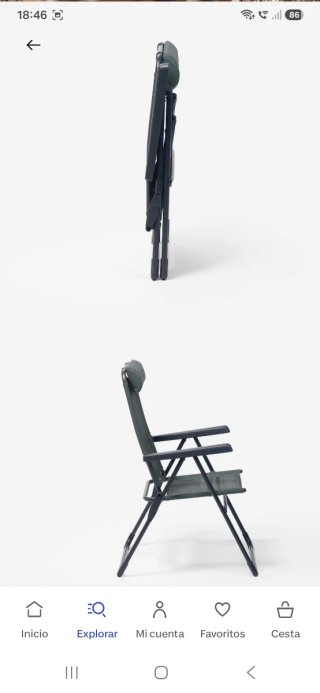 Silla Camping Decathlon Plegable