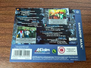 Shadow Man Dreamcast Acclaim Jogo PT