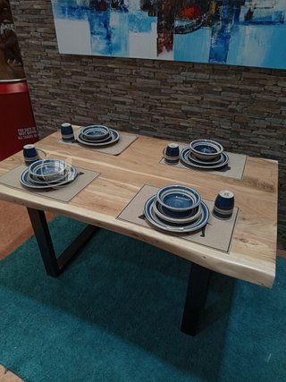 Mesa de Comedor o Cocina Acacia 140cm