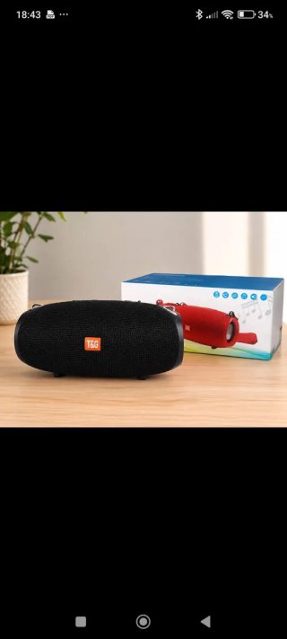 Altavoz bluetooth T&G534 Negro a estrenar