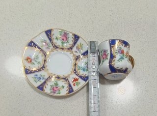 2 Tazzine e 2 Piattini Limoges Paris Royal