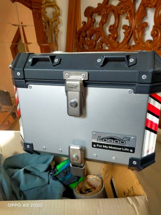 Top Case Lobo Beige/Gris Moto Trail