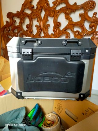 Top Case Lobo Beige/Gris Moto Trail