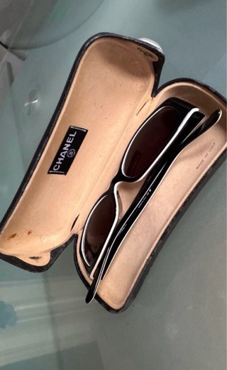 Gafas Chanel Super Slim Negras Vintage Mujer