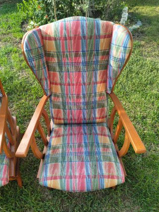 2 Sillones de Tela Estilo Clásico