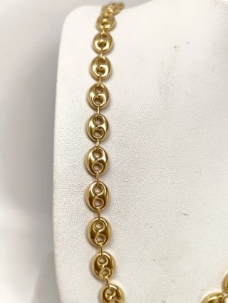 ORO NUEVO 18K Cadena eslabón calabrote grueso 60cm