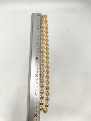 ORO NUEVO 18K Cadena eslabón calabrote grueso 60cm