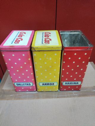Lata Metálica antigua Vintage Cola Cao Años 60/70
