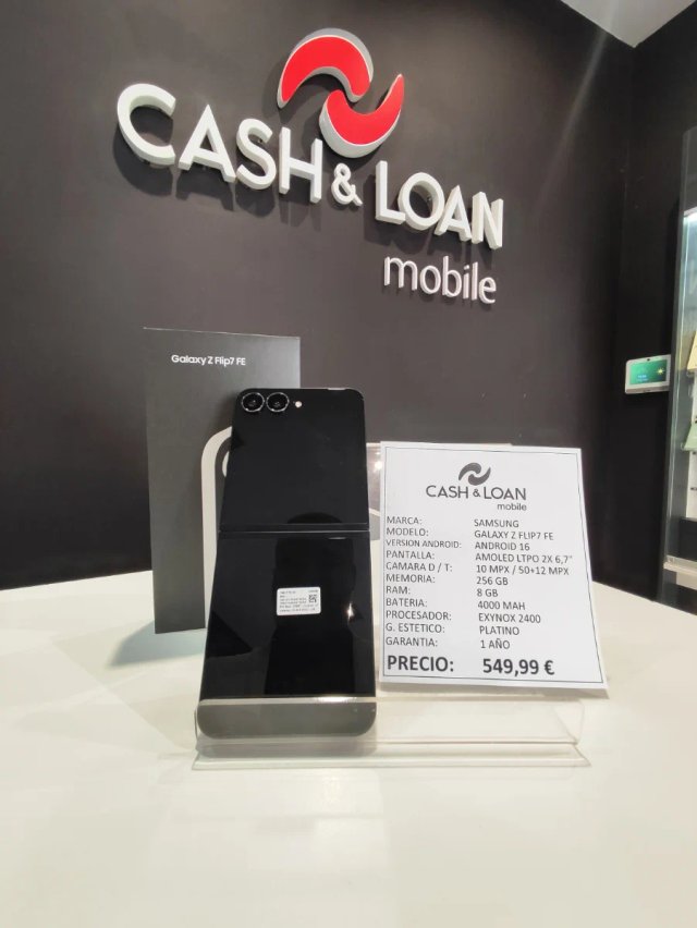 Samsung Galaxy Z Flip7 FE 256GB Negro/Plata