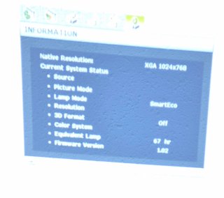 Proyector Benq MX528, làmpara solo con 67h de uso.