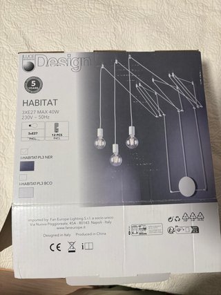 Lámpara Colgante Moderna Ajustable