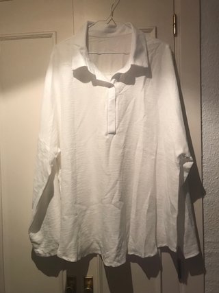 Blusa blanca manga larga