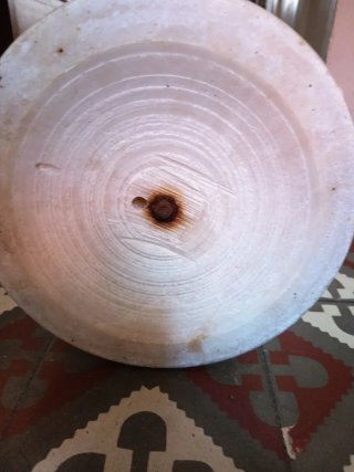 Peana/Columna de Piedra Blanca