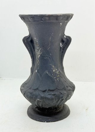 Antiguo Macetero Hierro Forjado Art Nouveau