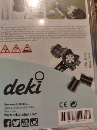 Sujeta paraguas para silla de ruedas