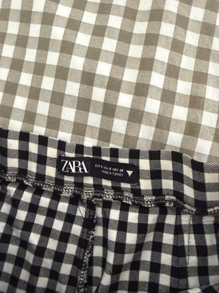Pantalón cuadros Vichy Zara