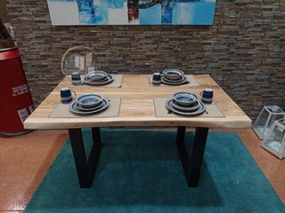 Mesa de Comedor o Cocina Acacia 140cm